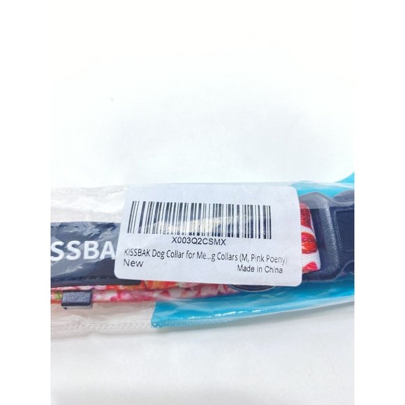 Dog Collar Medium Adjustable Pink Floral Peony Collar - Picture 6 of 6